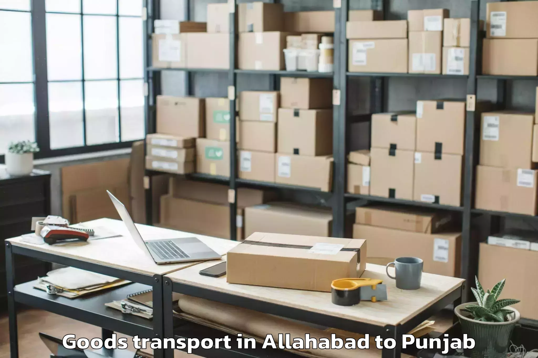 Reliable Allahabad to Dera Baba Nanak Goods Transport